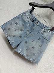 LV denim shorts - 3