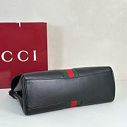 Gucci Paparazzo black medium top handle bag size 32x24x17cm  - 6