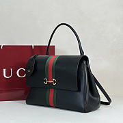 Gucci Paparazzo black medium top handle bag size 32x24x17cm  - 5