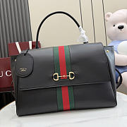 Gucci Paparazzo large black top handle bag size 37x29x13cm  - 1