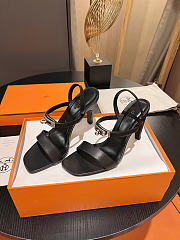 Hermes heels black 9cm - 1