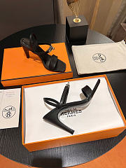 Hermes heels black 9cm - 4