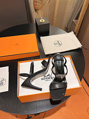 Hermes heels black 9cm - 3