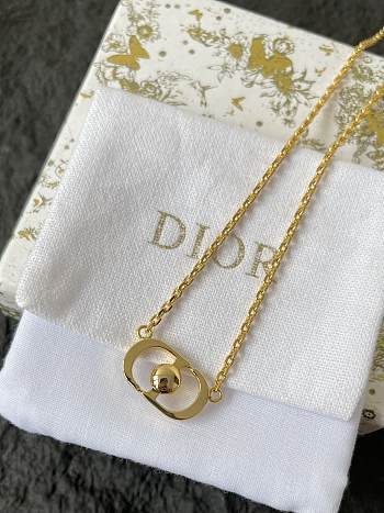 Dior necklace gold women's - 03