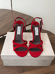 Jimmy Choo 70mm Elsy slingback sandals red - 1