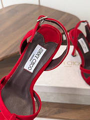 Jimmy Choo 70mm Elsy slingback sandals red - 6