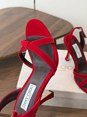 Jimmy Choo 70mm Elsy slingback sandals red - 4