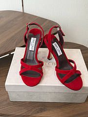 Jimmy Choo 70mm Elsy slingback sandals red - 2