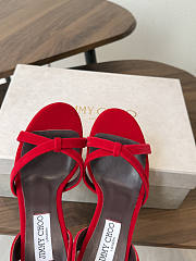 Jimmy Choo 70mm Elsy slingback sandals red - 3