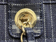 Chanel shopping bag denim bag size 38X32X18CM - 3