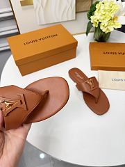  LV Mare Flat Thong brown  - 6