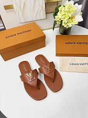  LV Mare Flat Thong brown  - 5