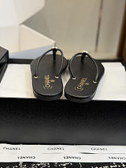 Chanel Thong sandals black - 01 - 5