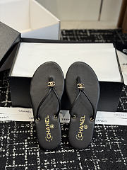 Chanel Thong sandals black - 01 - 2