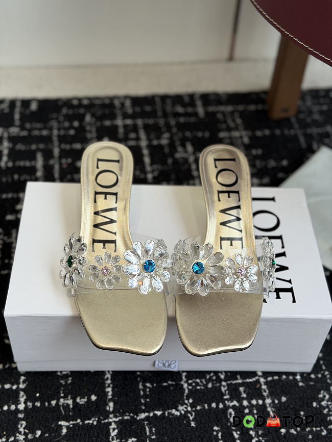 Loewe Toy Crystal Flowers sandal in PVC - 01 - 1