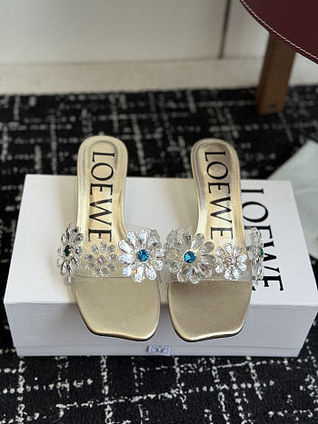 Loewe Toy Crystal Flowers sandal in PVC - 01