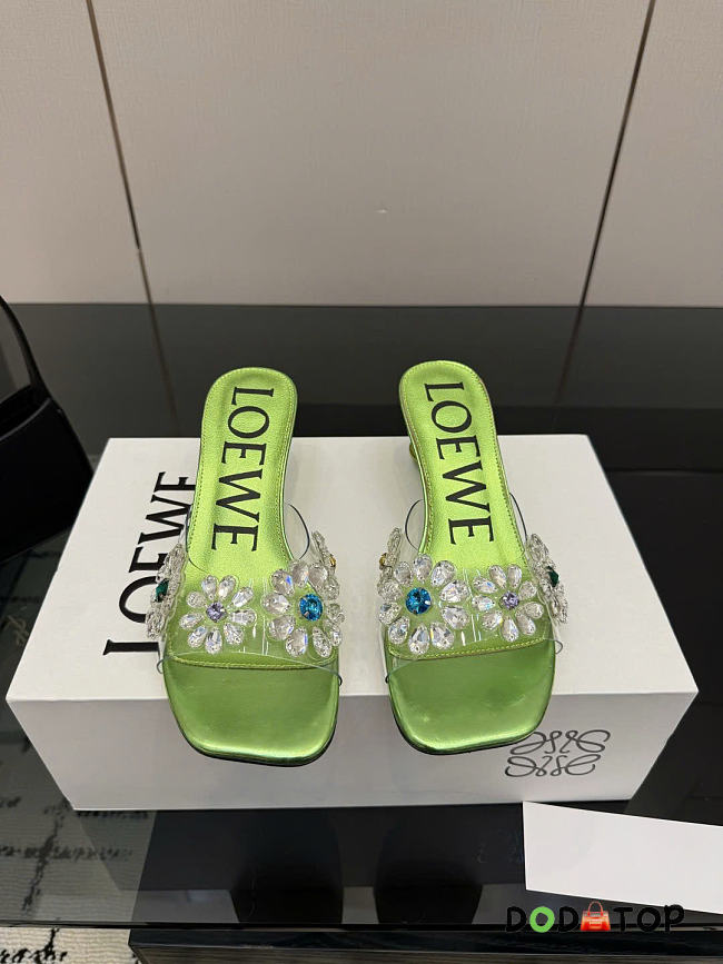 Loewe Toy Crystal Flowers sandal in PVC - 04 - 1
