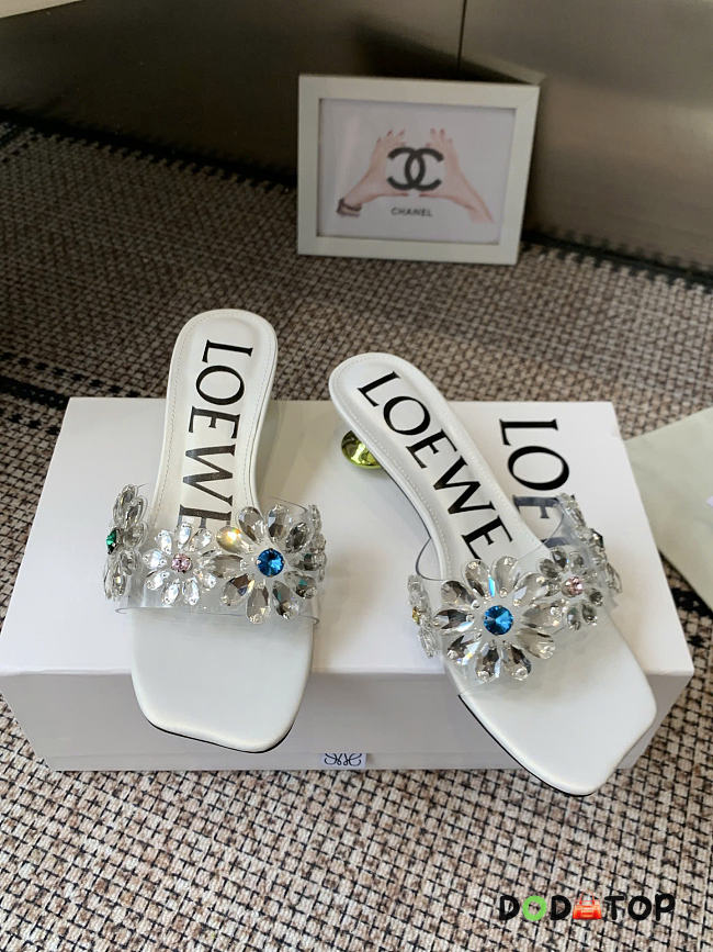 Loewe Toy Crystal Flowers sandal in PVC - 05 - 1