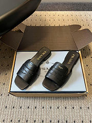 Prada leather sandals black - 1