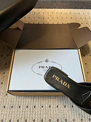 Prada leather sandals black - 6
