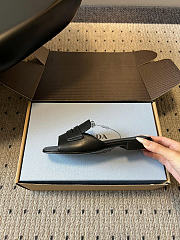 Prada leather sandals black - 5