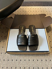 Prada leather sandals black - 4