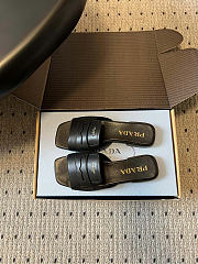 Prada leather sandals black - 3