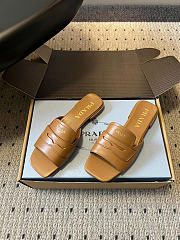 Prada leather sandals brown - 1