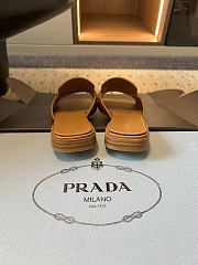 Prada leather sandals brown - 6