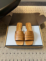 Prada leather sandals brown - 4