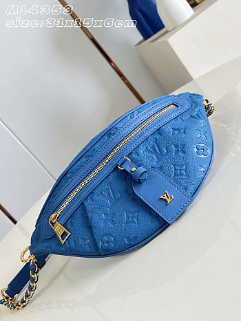 Louis Vuitton High Rise PM Blue bag size 31x15x6cm