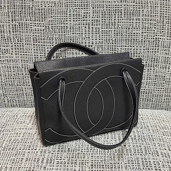 chanel vintage black bag size 29x10x23cm