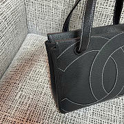 chanel vintage black bag size 29x10x23cm - 3