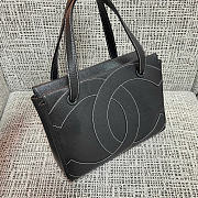 chanel vintage black bag size 29x10x23cm - 2