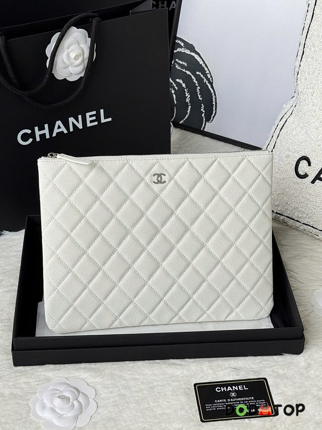 Chanel clutch white size 28x20x1cm - 1