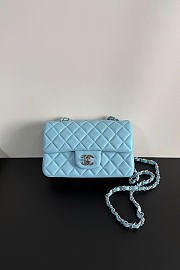 Chanel blue bag size 20cm - 1