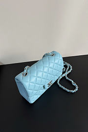 Chanel blue bag size 20cm - 5
