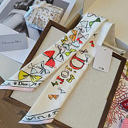 Dior Silk scarf size 6x100cm - 01 - 4