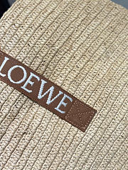 Loewe fold shopper in raffia bag size 50x20x31cm - 3