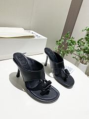 Loewe toggle sandal in shiny smooth calfskin black Heel height 9cm - 6
