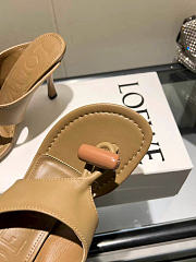 Loewe toggle sandal in shiny smooth calfskin black Heel height 9cm - 02 - 6