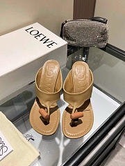 Loewe toggle sandal in shiny smooth calfskin black Heel height 9cm - 02 - 4