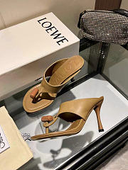 Loewe toggle sandal in shiny smooth calfskin black Heel height 9cm - 02 - 3