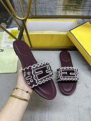 FENDI Baguette leather sandals -01 - 5