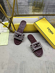FENDI Baguette leather sandals -01 - 2