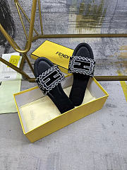 FENDI Baguette leather sandals -02 - 3