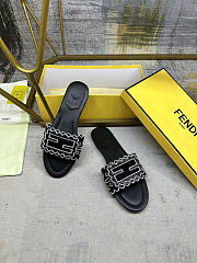 FENDI Baguette leather sandals -02 - 2