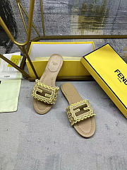 FENDI Baguette leather sandals -03 - 3