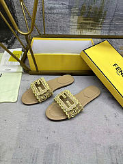 FENDI Baguette leather sandals -03 - 2