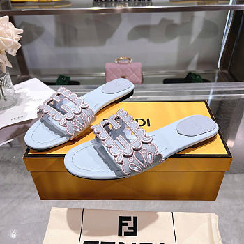 FENDI Baguette leather sandals -04